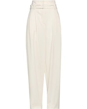 SOLOTRE Pants Polyester, Virgin Wool, Elastane - White