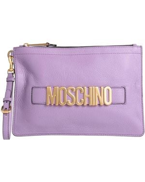 Moschino Handbag Leather - Purple