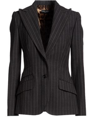 Dolce & Gabbana Blazer Virgin Wool, Elastane - Black