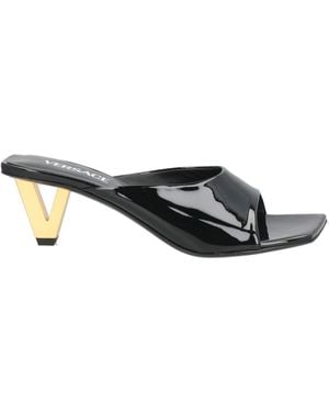 Versace Sandals Leather - Black