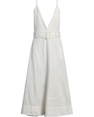 Matériel Maxi Dress Linen, Cotton - White