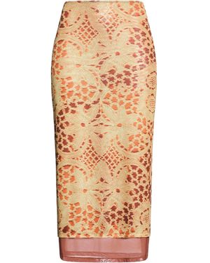 Miaou Midi Skirt Polyester, Elastane - Natural
