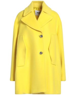 MSGM Coat Virgin Wool, Polyamide - Yellow