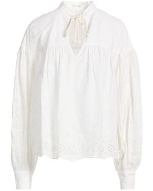 Replay Top Cotton, Metallic Polyester - White