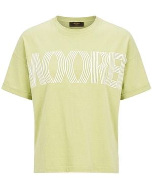 Moorer Light T-Shirt Cotton, Elastane - Yellow