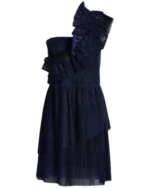 Hanita Mini Dress Polyester, Viscose, Elastane - Blue