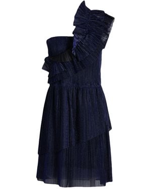 Hanita Mini Dress Polyester, Viscose, Elastane - Blue