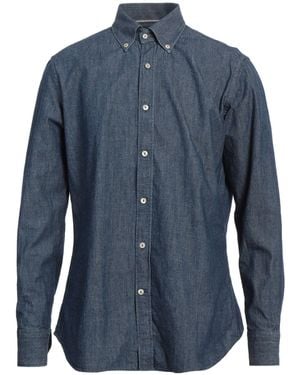 Tintoria Mattei 954 Denim Shirt Cotton - Blue