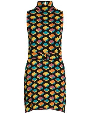 Moschino Mini Dress Cotton, Polyamide, Elastane - Green