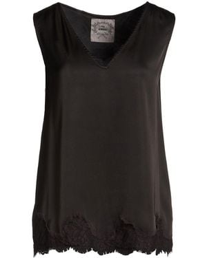 Pink Memories Top Viscose, Elastane - Black