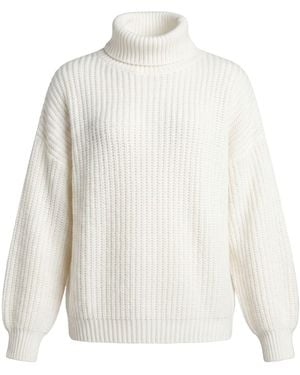 Kontatto Turtleneck Acrylic, Mohair Wool, Polyamide, Wool - White
