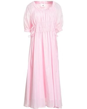 SOLOTRE Midi Dress Cotton, Silk - Pink