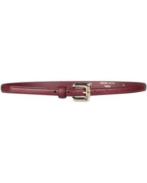 Emporio Armani Belt Leather - Red