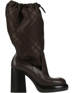 Burberry Boot Textile Fibers, Leather - Black