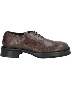 Ras Military Lace-Up Shoes Leather - Brown