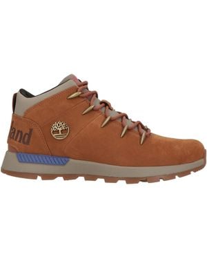 Timberland Ankle Boots Leather, Textile Fibres - Brown