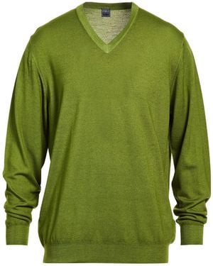 Fedeli Military Jumper Merino Wool - Green