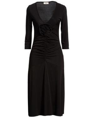 Dixie Midi Dress Polyester, Elastane - Black