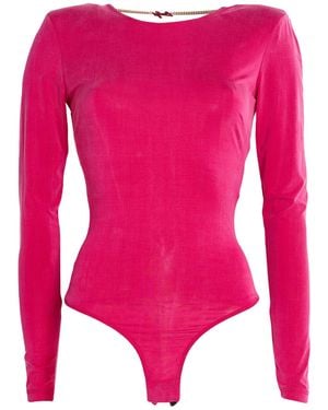 Liu Jo Bodysuit Cupro, Elastane - Pink