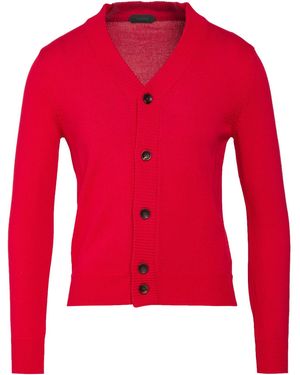 Zanone Cardigan Cotton - Red