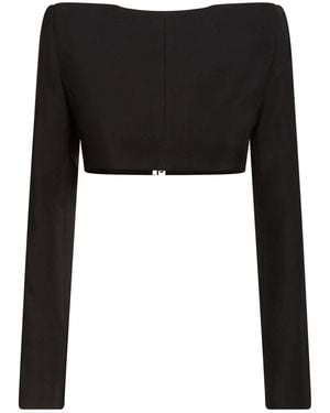 Mugler Top Viscose, Virgin Wool - Black