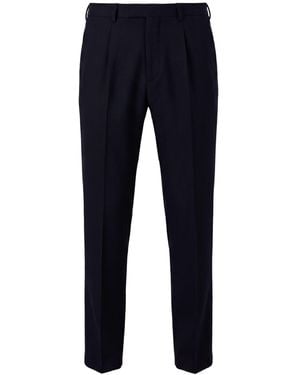 Santaniello To Trousers Polyester, Wool, Elastane - Blue