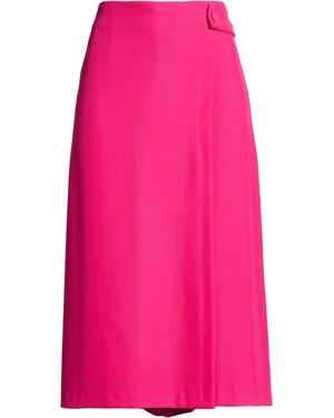 Angelo Marani Midi Skirt Polyester, Elastane - Pink