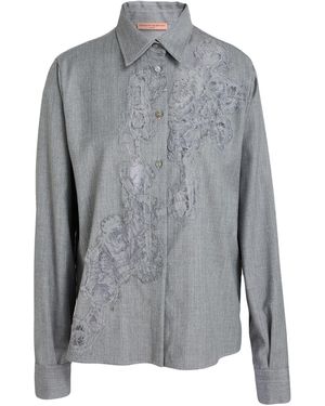 Ermanno Scervino Life Shirt Virgin Wool, Polyester, Viscose, Elastane, Polyamide - Gray