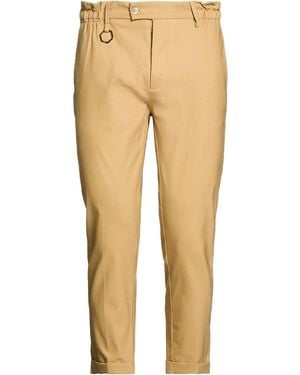 Yes London Trousers Cotton, Polyamide, Elastane - Natural