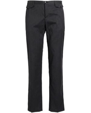 Dolce & Gabbana Charcoal Pants Cotton, Wool, Silk - Black