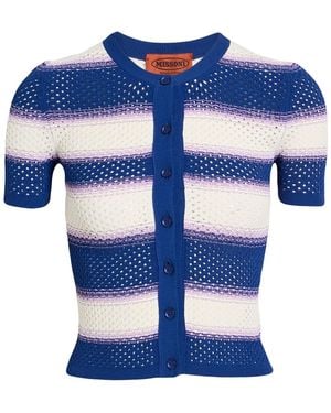 Missoni Cardigan Viscose, Polyester - Blue