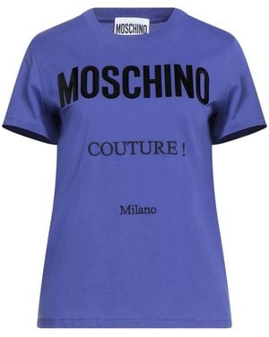 Moschino Couture T-Shirt Organic Cotton - Blue