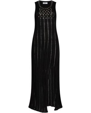 Aviu Maxi Dress Linen, Cotton - Black
