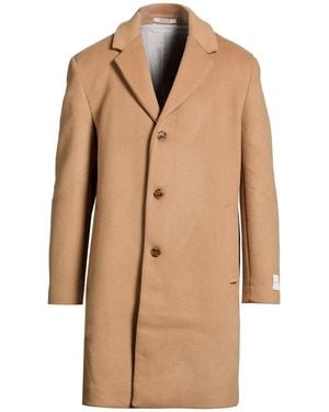 Calvin Klein Camel Coat Recycled Wool, Polyester - Natural