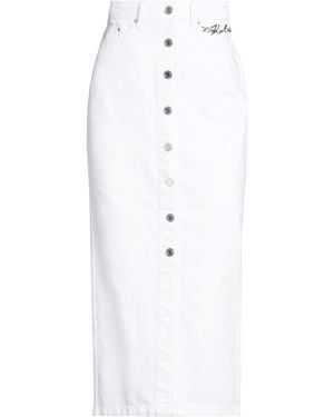 KARL LAGERFELD Denim Skirt - White