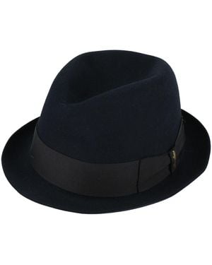 Borsalino Midnight Hat Textile Fibers - Blue