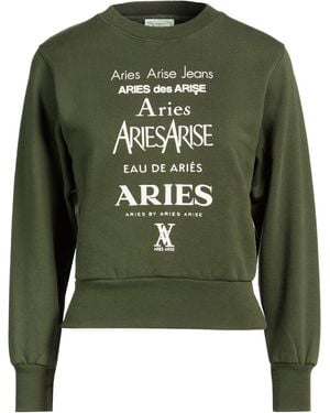 Aries Sweatshirt Cotton - Green