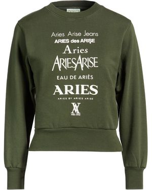 Aries Sweatshirt Cotton - Green