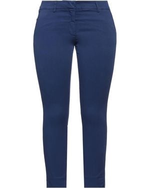 Rossopuro Trousers Cotton, Elastane - Blue