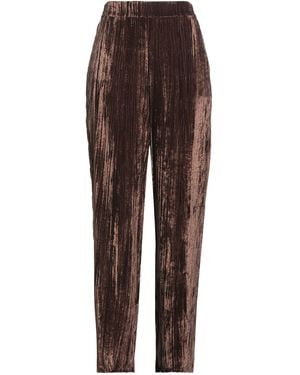 LOU LOU BELLE VILLE PARIS Pants Polyester - Brown