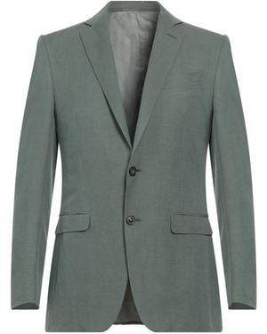 Canali Sage Blazer Linen, Silk - Green