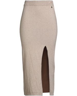 Dixie Midi Skirt Viscose, Metallic Polyester, Polyamide, Polyester - Natural