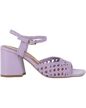Souliers Martinez Sandals Leather - Purple
