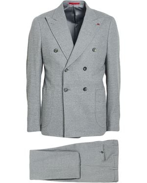 Isaia Suit Wool, Polyamide, Elastane - Grey
