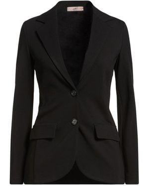 Carla G Blazer Viscose, Polyamide, Elastane - Black