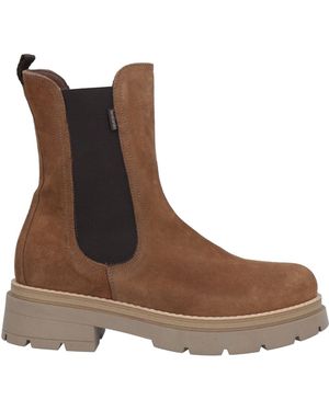 Nero Giardini Camel Ankle Boots Soft Leather - Brown