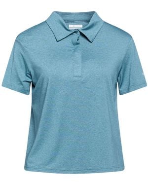 Columbia Deep Polo Shirt Recycled Polyester, Polyester, Elastane - Blue