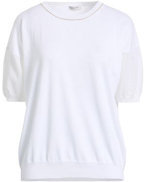 Cappellini By Peserico Sweater Cotton, Polyurethane - White