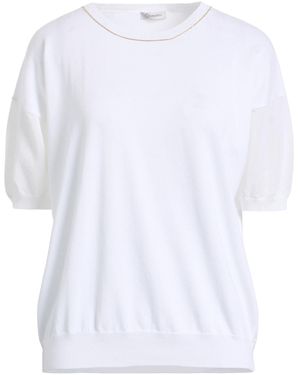 Cappellini By Peserico Sweater Cotton, Polyurethane - White