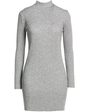 ViCOLO Mini Dress Viscose, Polyester, Polyamide - Gray